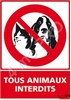 Logo interdit aux animaux
